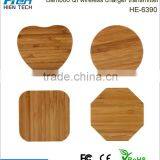 Qi Universal Natural Wood Desktop Table Wireless Charger for Smart Phones thumbnail-2