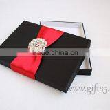 Unique Wedding Invitations Box With Brooch thumbnail-3