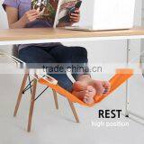 Portable Mini Office Foot Rest Hammock Stand Desk Feet Hammock Easy Disassemble Hammock With Studying Library Outdoor Indoor thumbnail-4