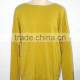 Ladies long sleeve backless sweater sexy knitted pullover round neck spring nice sweater