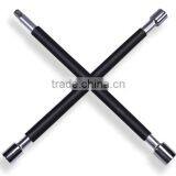 Cross Rim Wrench With Dipped Handle thumbnail-1