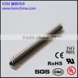 2.0mm 2*40 pin double row pin header connector right angle