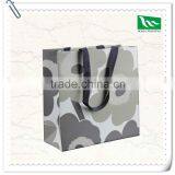 Custom Printed Paper Bag Best Price Gray Flowers Paper Bag Printing