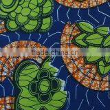 indian blue Real Wax Print Fabric with 100% cotton