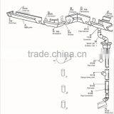 Gutter Corner 90 Degree Aquaplane Gutter Caer Clamping Device the Drainage Device thumbnail-2