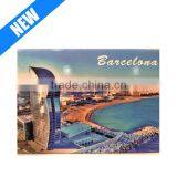 2.5" X 3.5" Resin Hand Painted Souvenir Plate Barcelona thumbnail-1