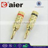 Daier Speaker Banana Plugs/banana Plug to Rca