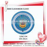 NEON CLOCK WALL CLOCK 12NC104 thumbnail-1