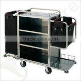 Hotel Laundry Cart With Cleaning Tool Store,Laundry Basket on Wheels thumbnail-1