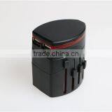 World Travel Wholesale Plug Adapter With 2 USB 1000mA Output for Unviersal Travel Charger Travel Gift thumbnail-1