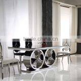 Black Tempered Glass Top Center Coffee Table Design thumbnail-4