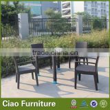 All weather outdoor patio furniture restaurant rattan dining set