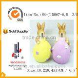 Colorful Small Size Ceramic Animal Rabbit Figurines for Easter and Home Decorative Items thumbnail-1