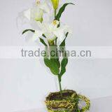 Artificial Lily Flower in Pot thumbnail-1