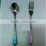 Mini Stainless Steel Flatware Set Spoon and Fork thumbnail-1