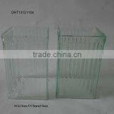 Square Ribbed Clear Glass Shade,glass Chimney thumbnail-1