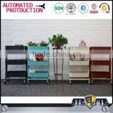 Stainless Steel 3 Tier Kitchen Trolley Cart With Storage Rack thumbnail-6