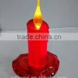 LED Lighted Acrylic Heart Shape Base Colorful Candles Decoraitons thumbnail-5