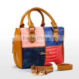 Oliviabyky new designer handbag colorblock chic ladies tote bag