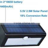 38leds ABS Shell Motion Sensor Solar Wall Light thumbnail-5