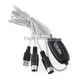 USB to Midi Adapter Converter Piano Music Keyboard Cable Interface For Laptop PC thumbnail-2