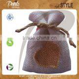 Jute Drawstring Pouches With Natural Colour Jute Made Design Embossed thumbnail-6