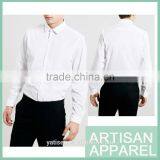 Wholesale China High Quality Plain Long Sleeves White Shirts for Men thumbnail-1