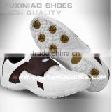 high quality no lace top layer leather golf shoes men business, handmade golf shoes sport brand for women from china