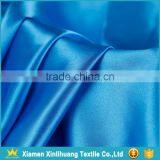 New Arrival Soft 50Dx75D Royal Blue 100% Polyester Plain Satin Fabric
