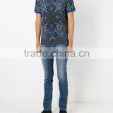 Modern Fashion Design Paisley Print Polo Shirts Men thumbnail-2