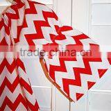 New Arrive! Kids Red Chevron Christmas Baby Girls Frill Dresses Frocks Design thumbnail-2