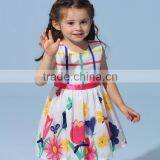 2017 New Arrival Lovely Floral Girl Dresses Fashion Sleeveless Summer Princess Party Dress thumbnail-2