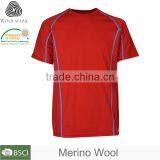 Oversize T-shirt Merino Wool, Round Neck Custom Sport Shirt thumbnail-4