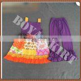 Easter Day New Arrival! Girls Holiday Remake Ruffle Outfits Baby Girl Outfit Kids Clothing Baby Girl Cute Spring Outfits thumbnail-2