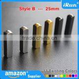 Large Rectangular Metal Aglets Shoe Laces Tips - Customized Yeezy Shoelaces Replacement Tips - Yeezy Shoelaces Metal Endings thumbnail-3