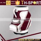 Red and White PU Leather Den Caddy Golf Gift Bag thumbnail-1