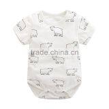 Newborn Summer Full Animal Printing Cotton Baby Bodysuit thumbnail-3