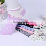 100%cotton Pretty Lace Love Heart Pattern Women Socks thumbnail-1