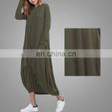 High Quality Muslim Kebaya 2017 Dubai Abaya Cotton Material Women Every Long Dress thumbnail-5