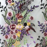2017 Hot Selling Multi- Color Bird Pattern Embroidered Tulle Fabric for Daliy Life thumbnail-1