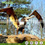 Display Silicon Rubber Animatronic Flying Dinosaur Model thumbnail-4