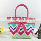 New arrival cotton handbag with bowknot