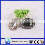 Wholesale Gorgeous Ellipse Shape Crystal Rhinestone Button