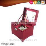 Fabric Rectangle Popular Ballerina Dancer Jewelry Music Box thumbnail-1