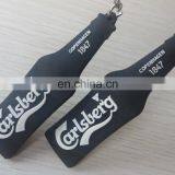 Custom Black Color Soft Rubber Pvc Keychains With Bottle Shape thumbnail-6