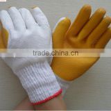 rubber coated cotton glove/rubber gloves/wear resistant glove