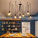 10 ламп E27 потолочный подвесной люстра в форме паука, антикварный классический регулируемый ретро-люстра для столовой и спальни thumbnail-5