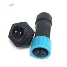 Outdoor Electrical 2pin Assembly Connector LED Cable 3 4 5 6 7 8 2+3pin Power Lighting Panel Mount M12 Connector thumbnail-1