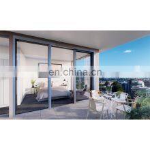 Xxx Black Metal Narrow Frame Synchronized Aluminum Custom Sliding Doors