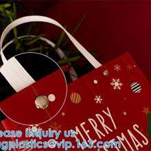 China Manufacturer Matt Lamination Christmas Gift Paper Bag With Cotton Handle,New Design White Handmade Paper Bag Pack thumbnail-5
